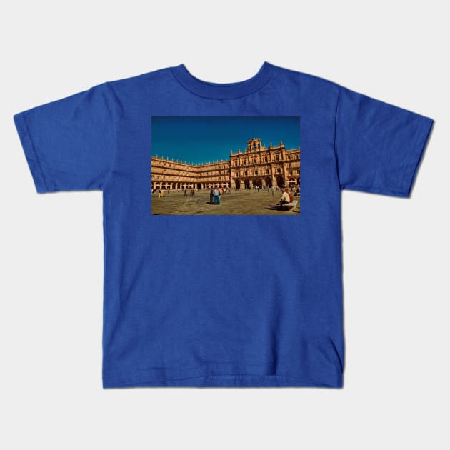 Spain. Salamanca. Plaza Mayor. Kids T-Shirt by vadim19